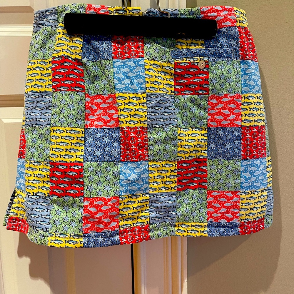 Vineyards Vine Preppy Print Skort